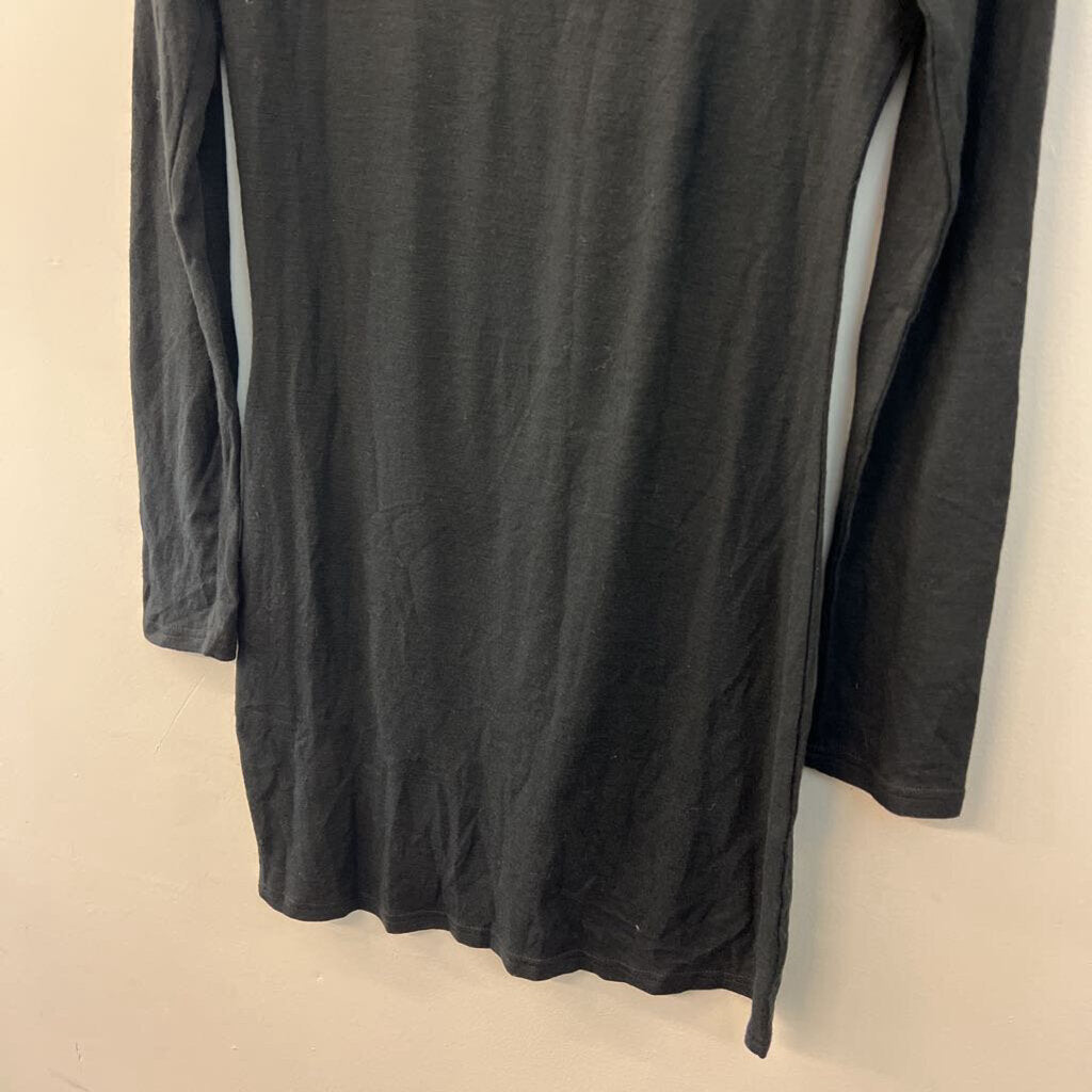 Listicle Black Long Sleeve Dress Large