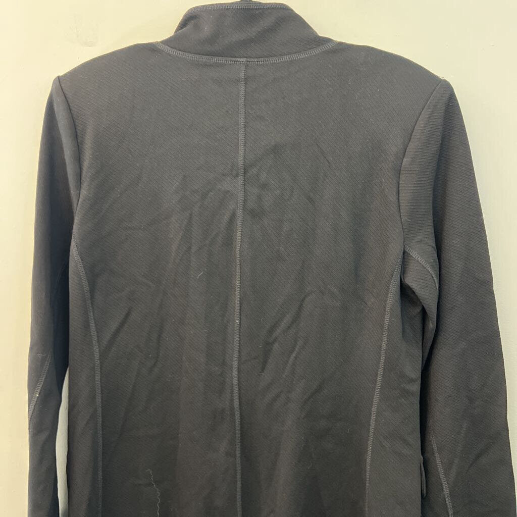 Cabi Black Textured Long Lightweight Jacket Medium