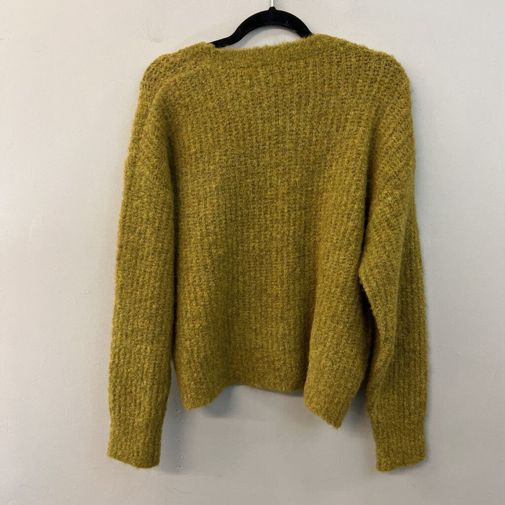 Sweet Rain Green Knit Long Sleeve Sweater Medium