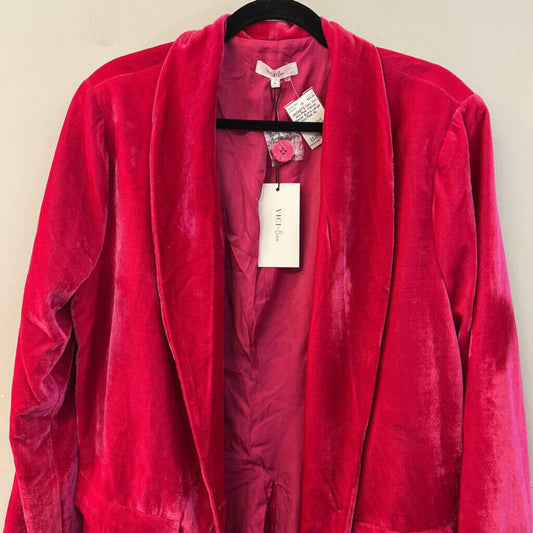 Vici Hot Pink Velvet Blazer Extra Large