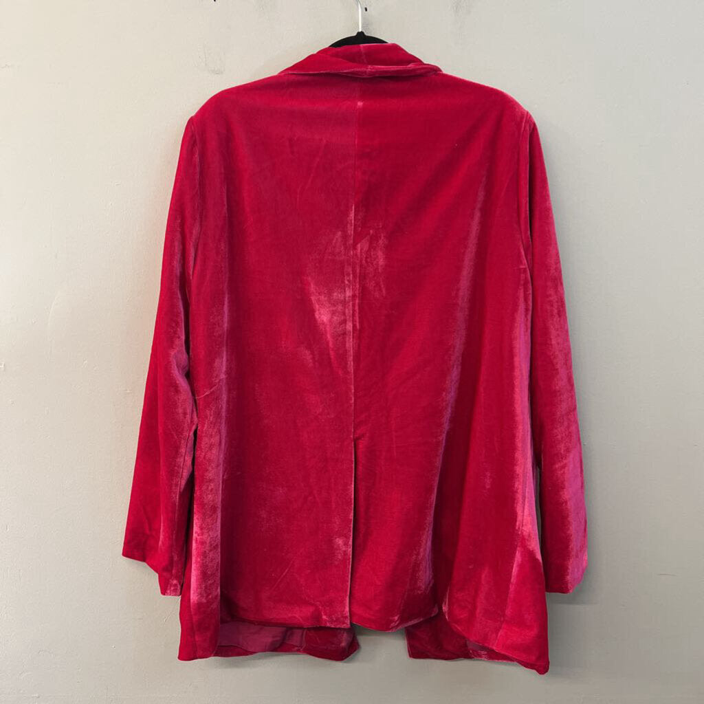 Vici Hot Pink Velvet Blazer Extra Large