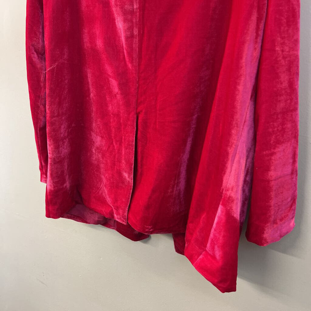 Vici Hot Pink Velvet Blazer Extra Large