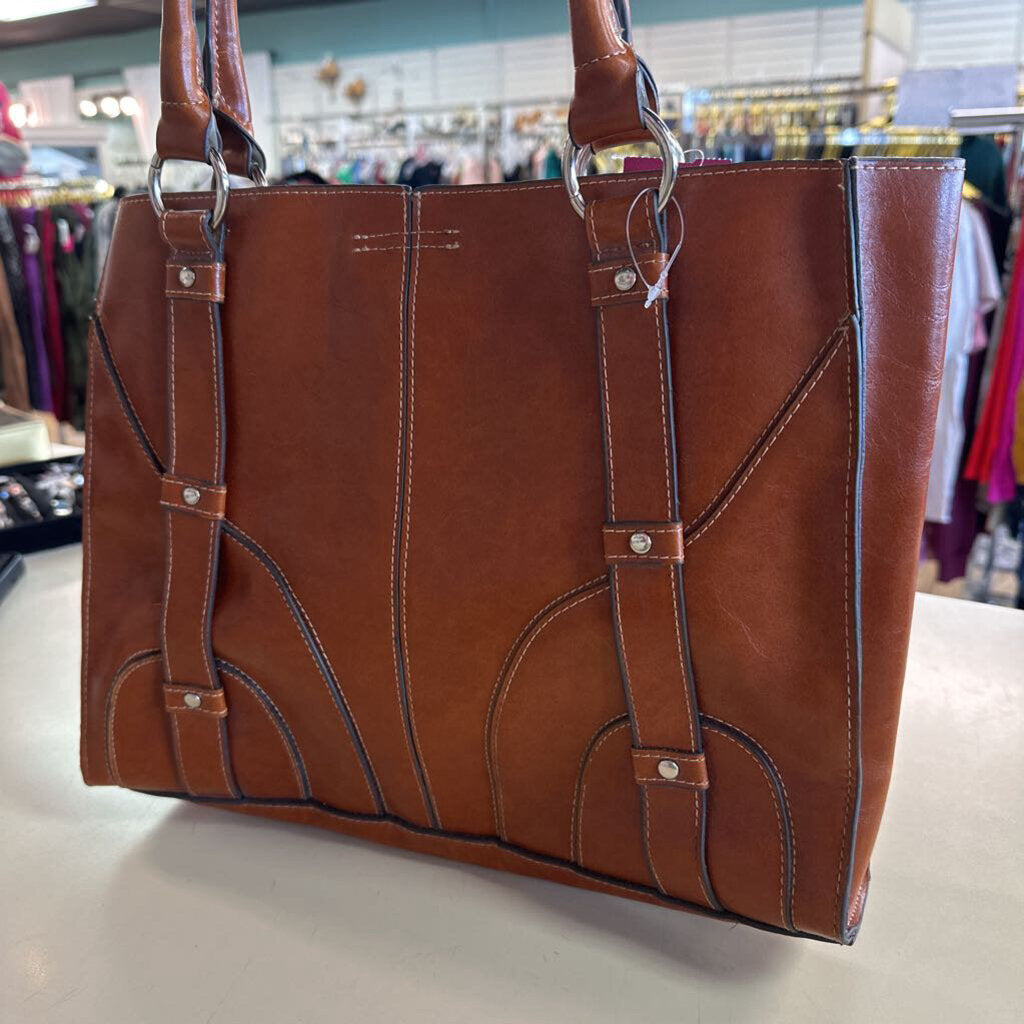 Emilie M Brown Leather Purse