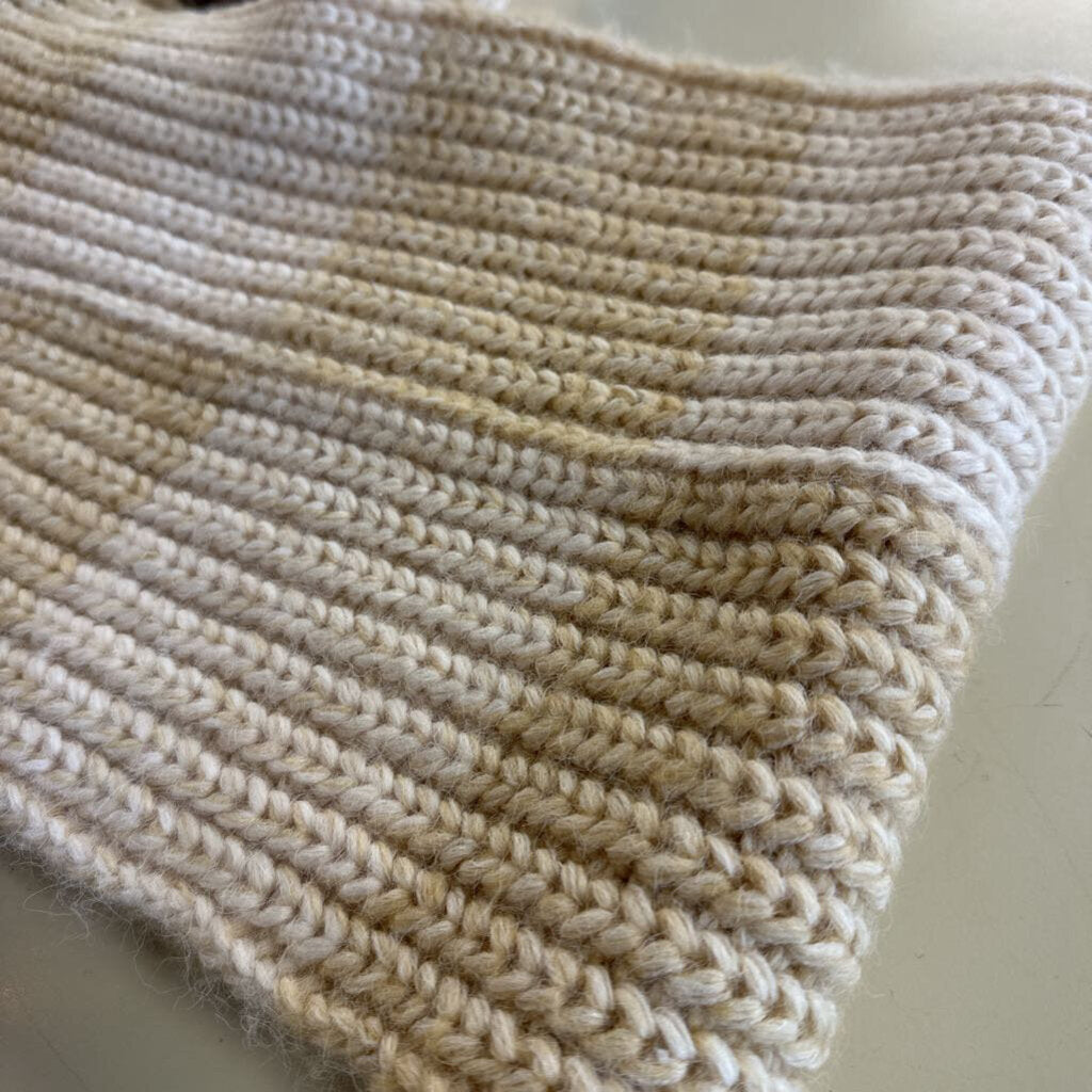 Universal Thread Cream/ Beige Chunky Knit Scarf and Beanie Set
