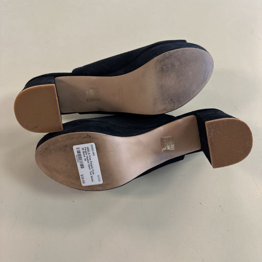 Free People Heeled Open Toe Mules 39