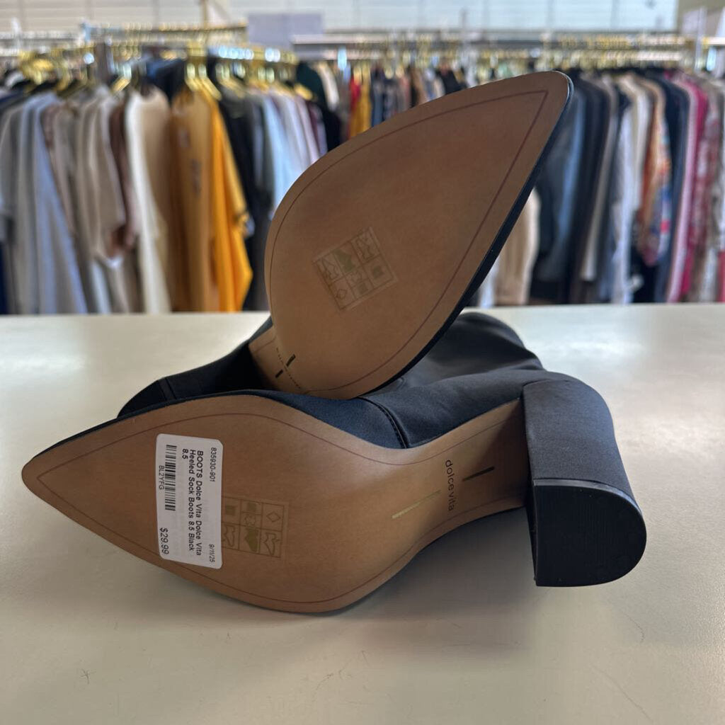 Dolce Vita Heeled Sock Boots 8.5