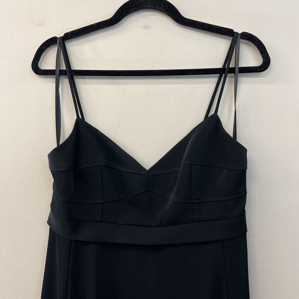 BCBG Black Corset Top Fitted Midi Dress 6