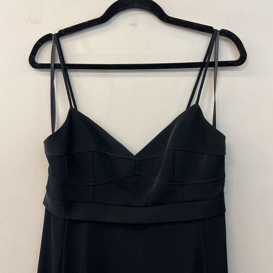 BCBG Black Corset Top Fitted Midi Dress 6
