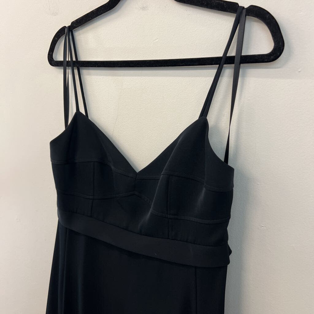 BCBG Black Corset Top Fitted Midi Dress 6