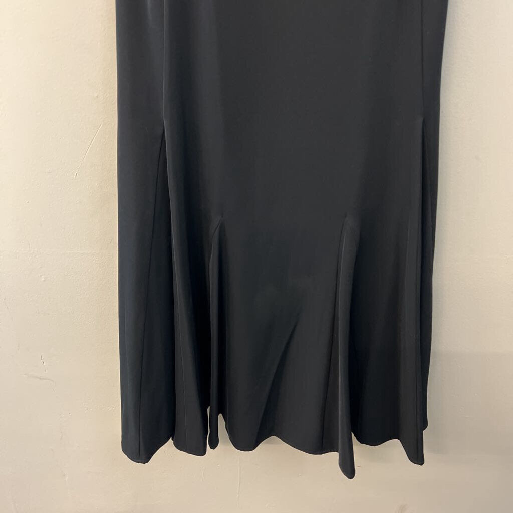 BCBG Black Corset Top Fitted Midi Dress 6