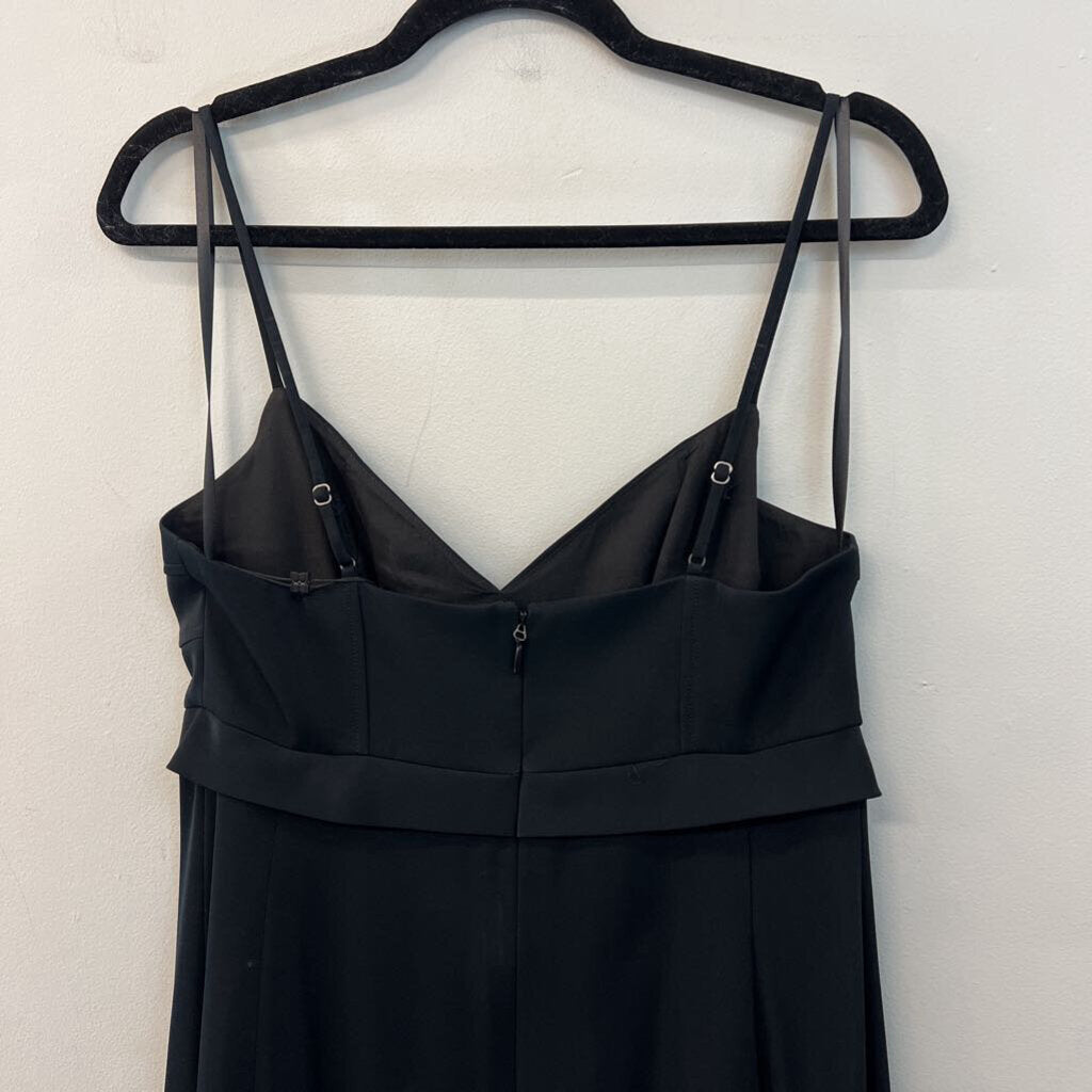 BCBG Black Corset Top Fitted Midi Dress 6
