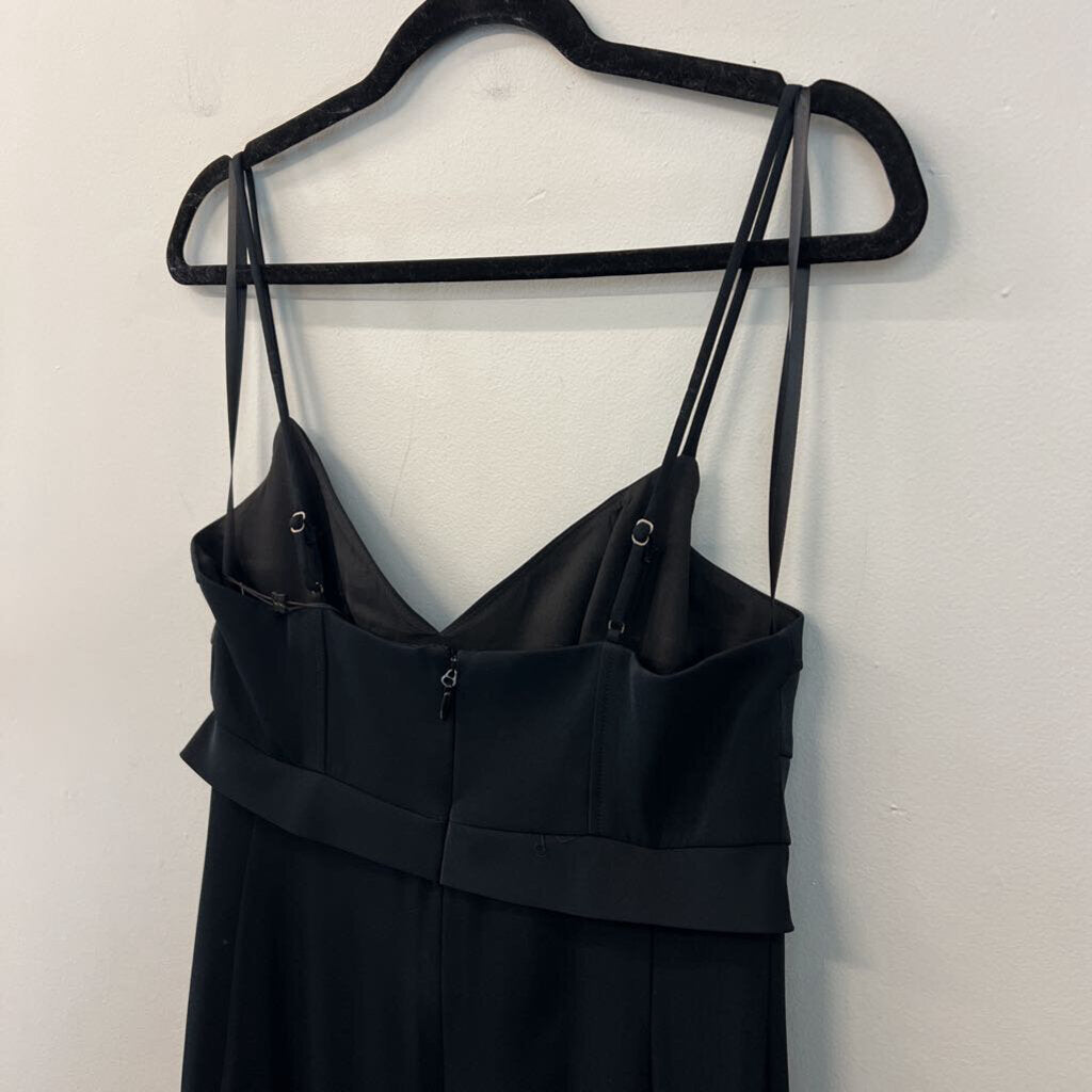 BCBG Black Corset Top Fitted Midi Dress 6