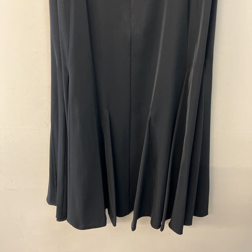 BCBG Black Corset Top Fitted Midi Dress 6