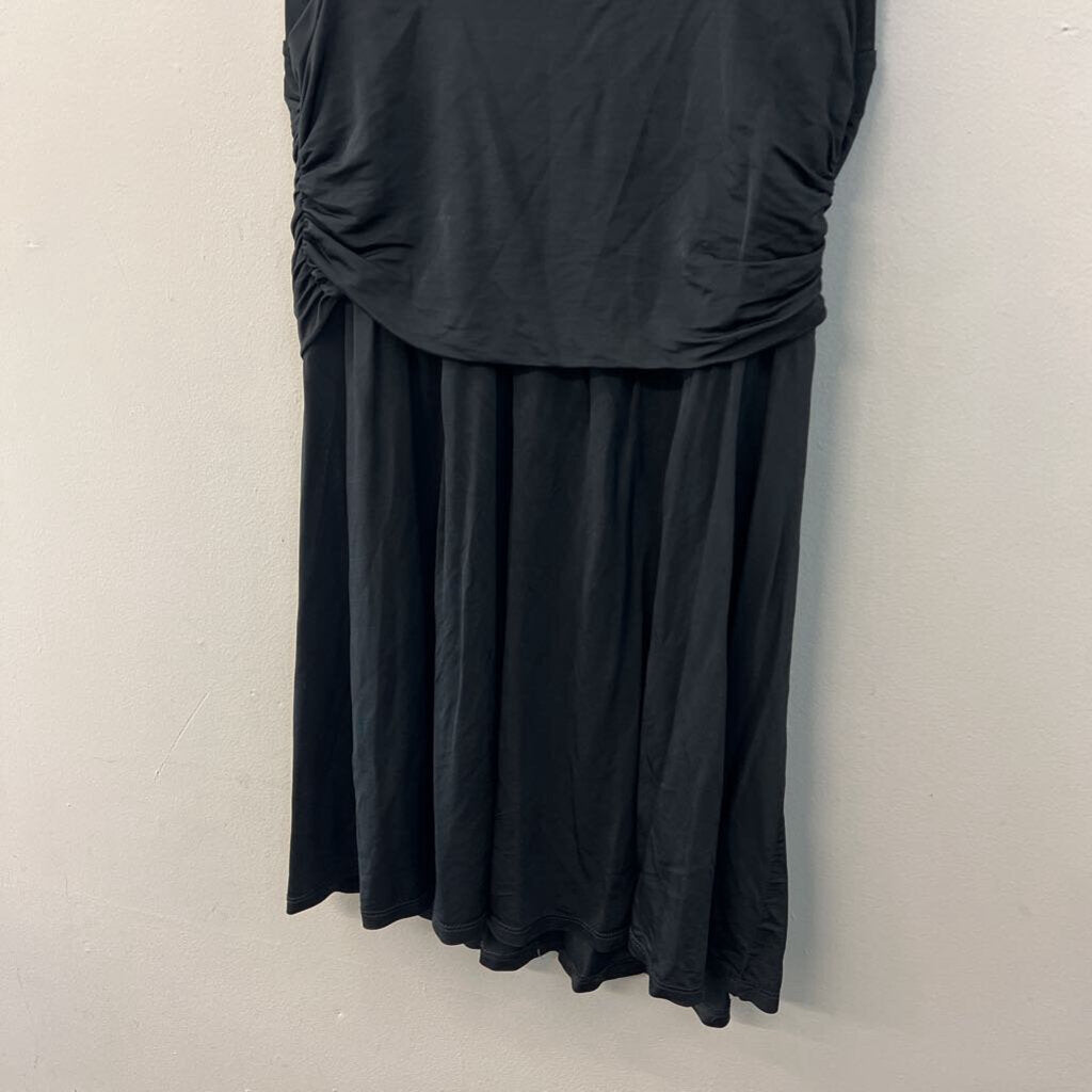 Intimately Free People Black Silky V Neck Mini Dress Medium