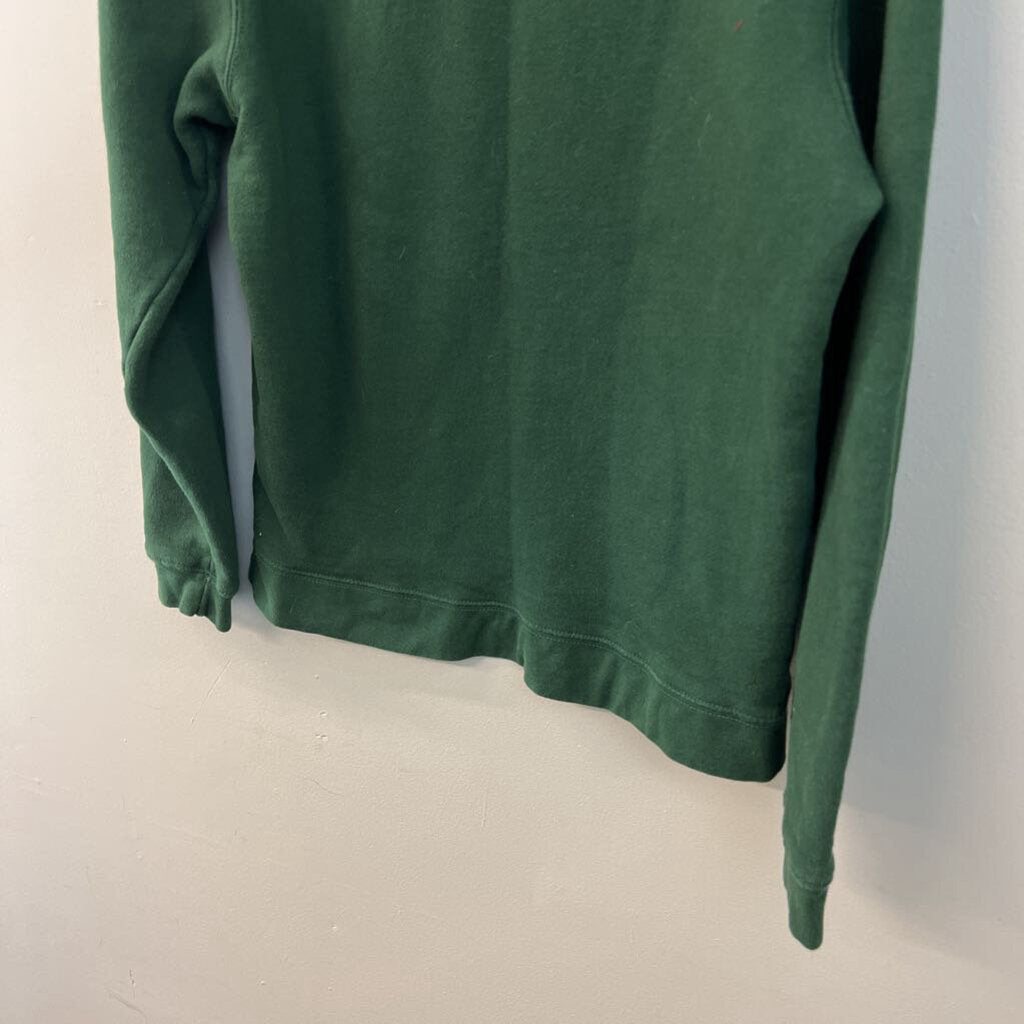 Green New York Graphic Long Sleeve Pullover Small