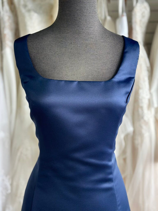 Scott McClintock Satin Square Neck Long Dress 14