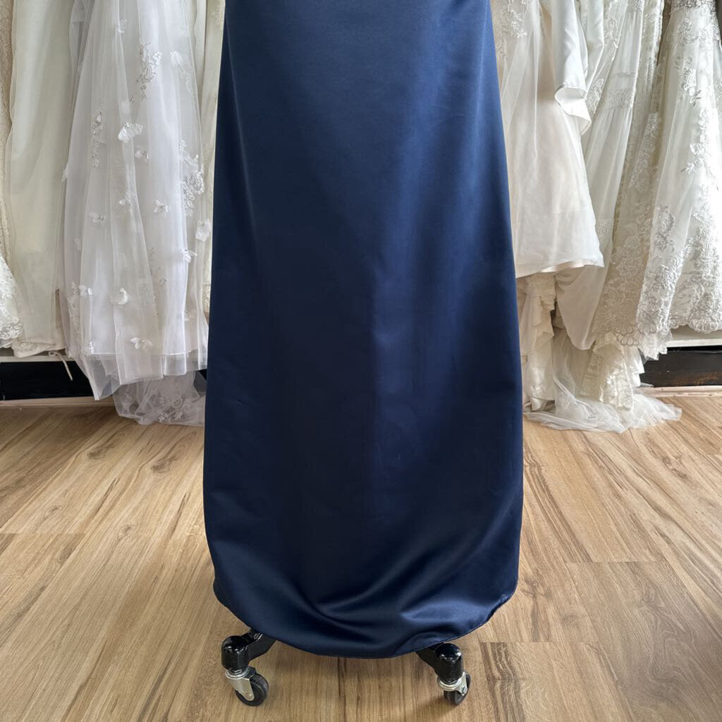 Scott McClintock Satin Square Neck Long Dress 14