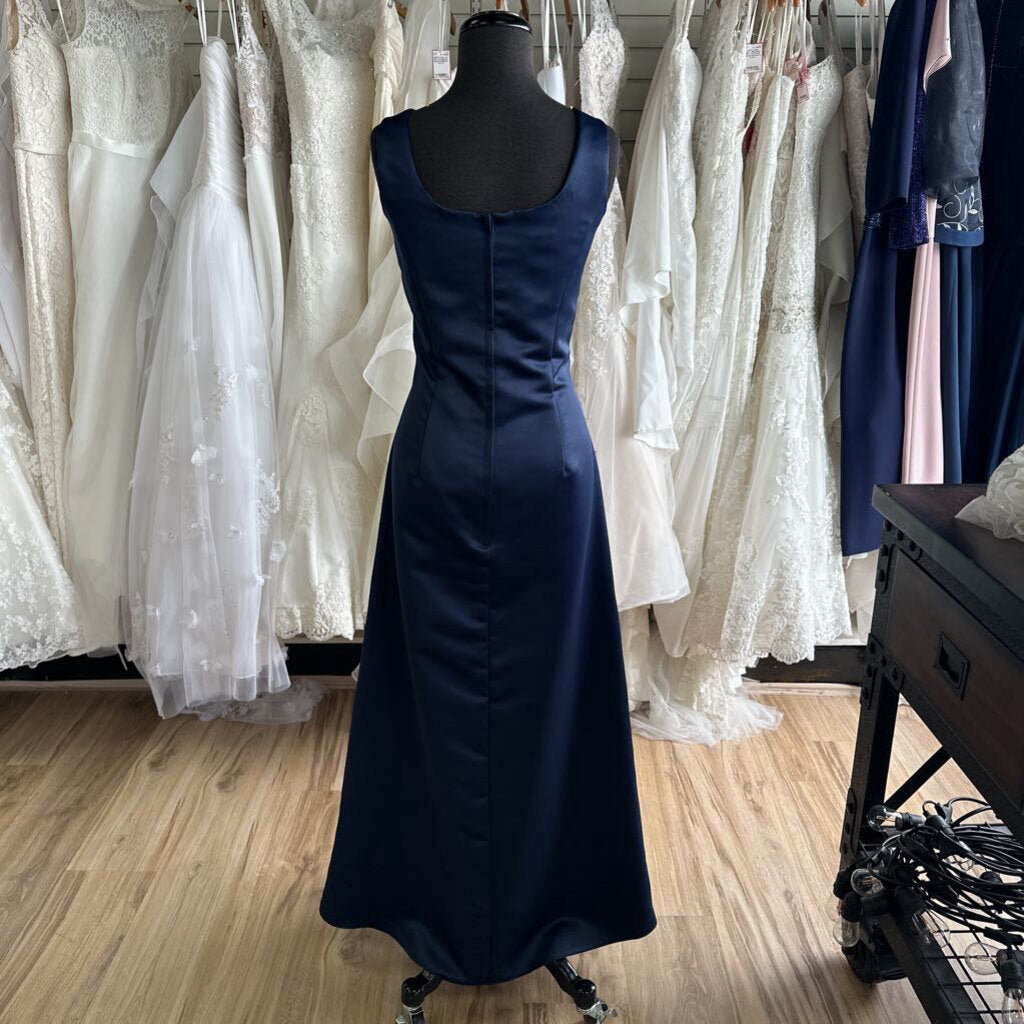 Scott McClintock Satin Square Neck Long Dress 14