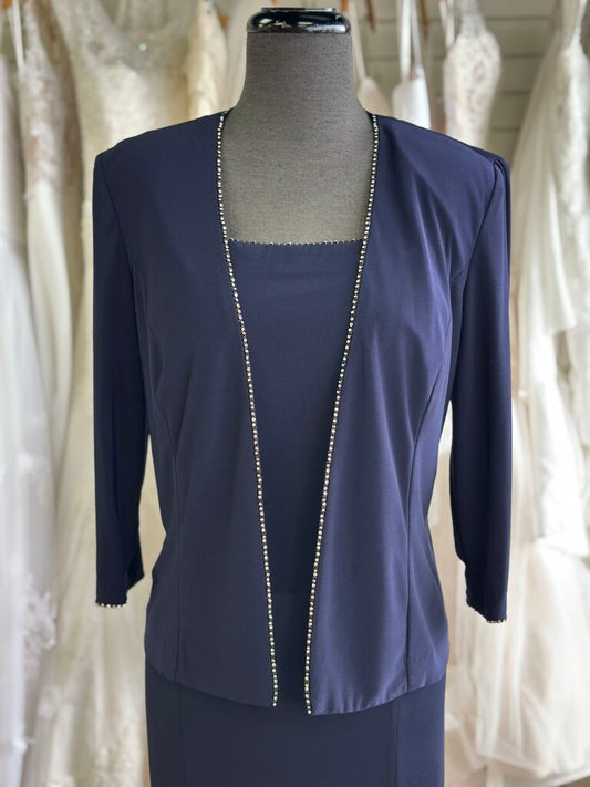 Alex Evenings Jersey Knit Dress With Jacket 12