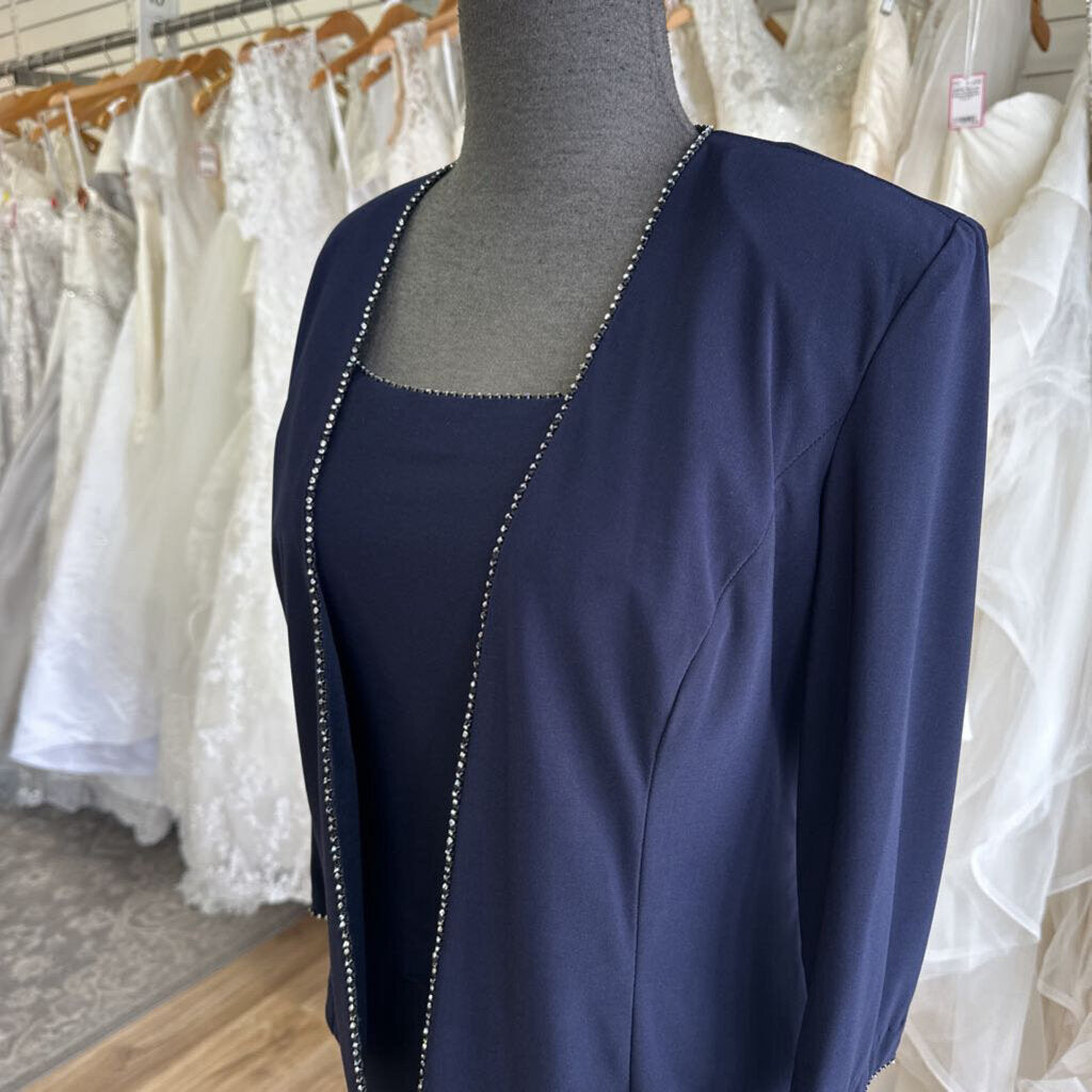 Alex Evenings Jersey Knit Dress With Jacket 12