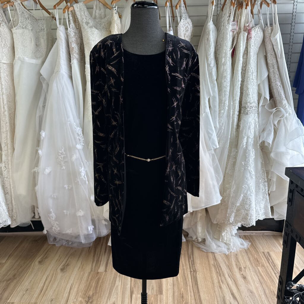 J.B.S. Ltd Velvet Dress With Jacket 12