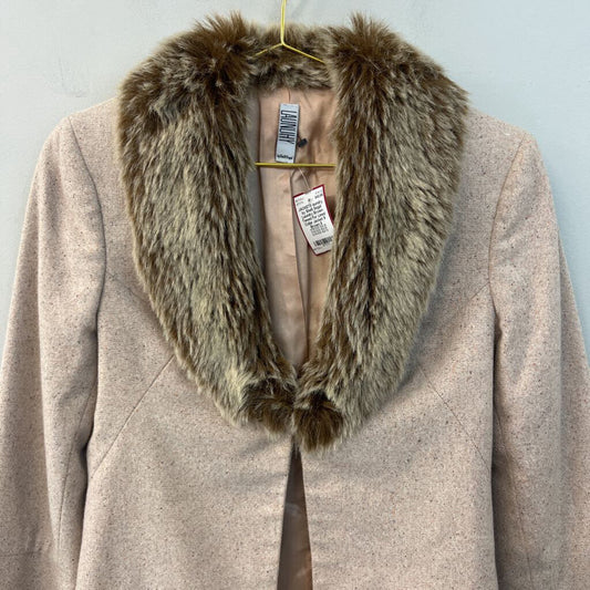 Laundry Brown Tweed Fur Lined Collar Jacket 8