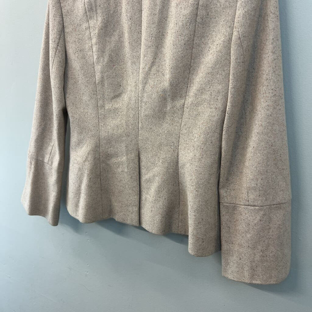 Laundry Brown Tweed Fur Lined Collar Jacket 8