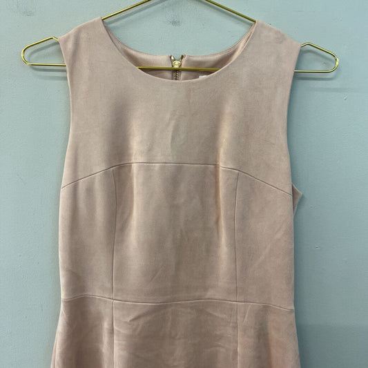 Calvin Klein Pink Suede Sleeveless Shift Dress 4