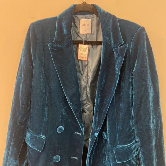 MOTF Blue Velvet Blazer Jacket Medium