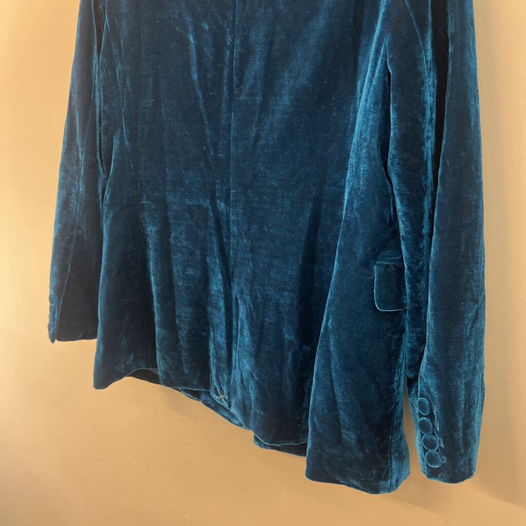 MOTF Blue Velvet Blazer Jacket Medium