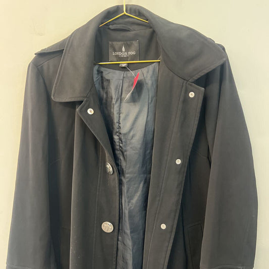 London Fog Black Long Jacket Large