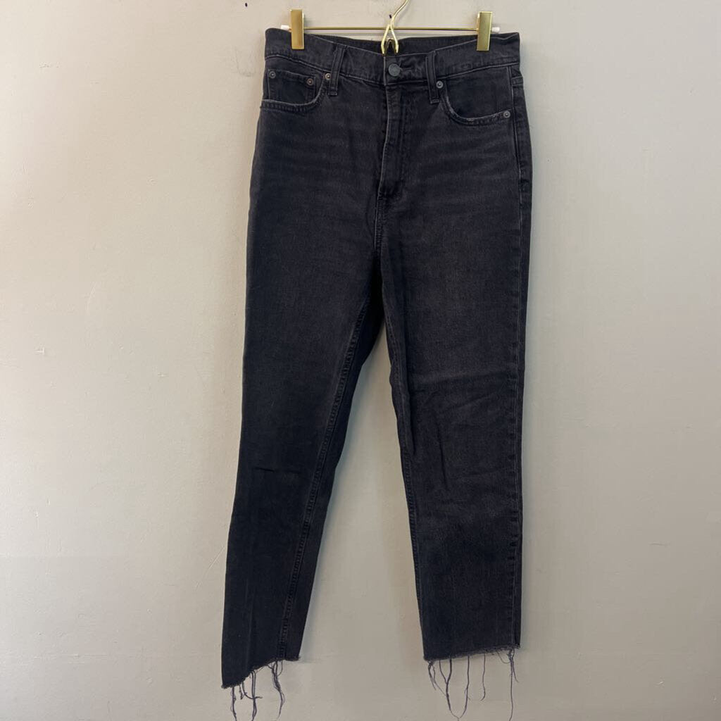 Gap Black Denim Cheeky Straight Sky High Jeans 29