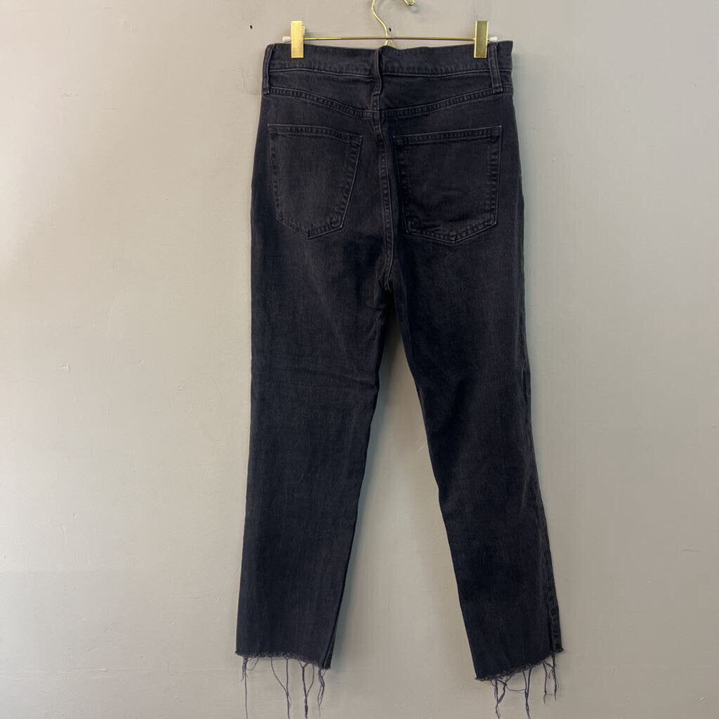 Gap Black Denim Cheeky Straight Sky High Jeans 29