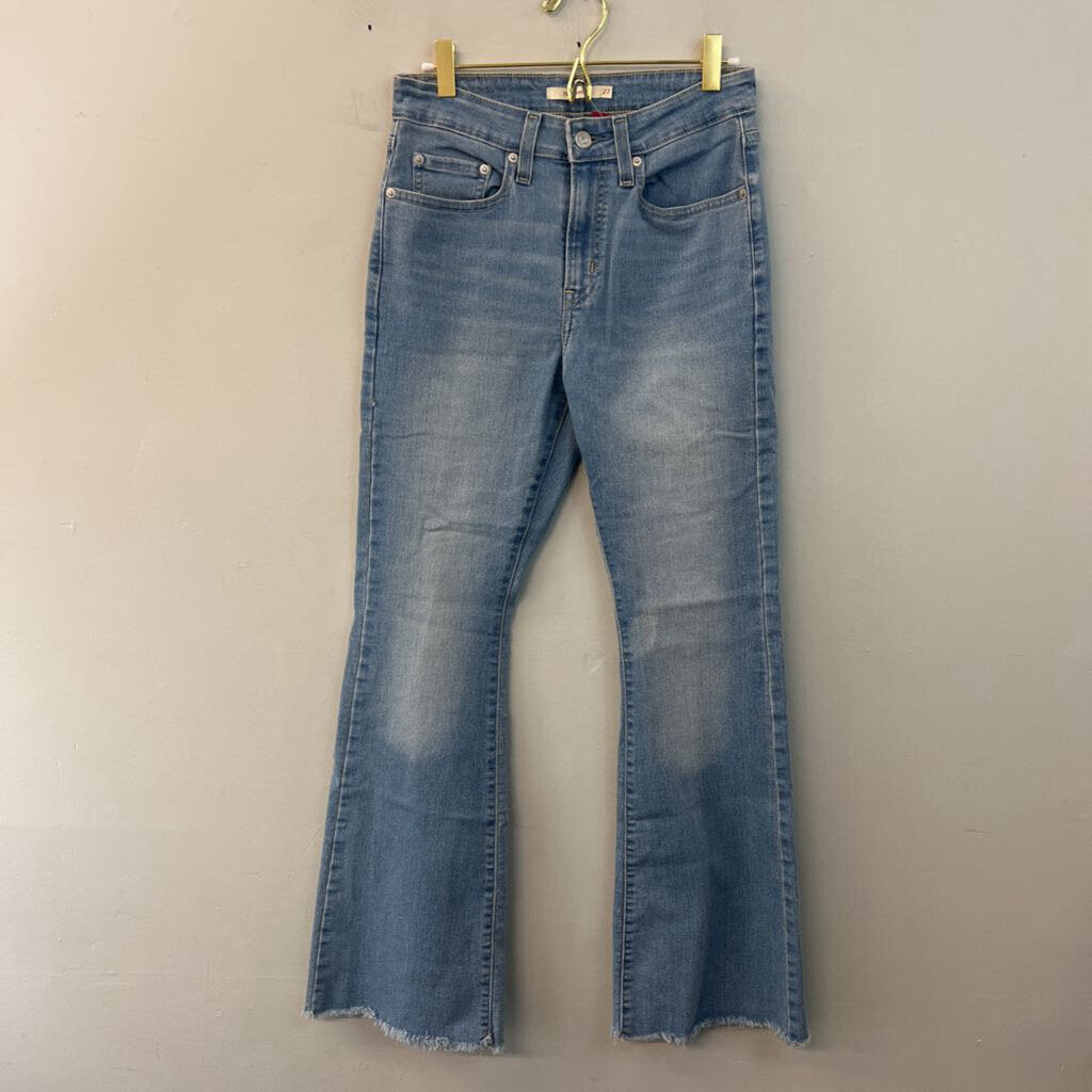 Levi Light Wash 726 Flare Jeans 27