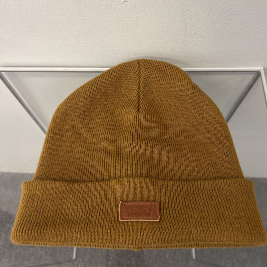 Levi Brown Knit Beanie Hat