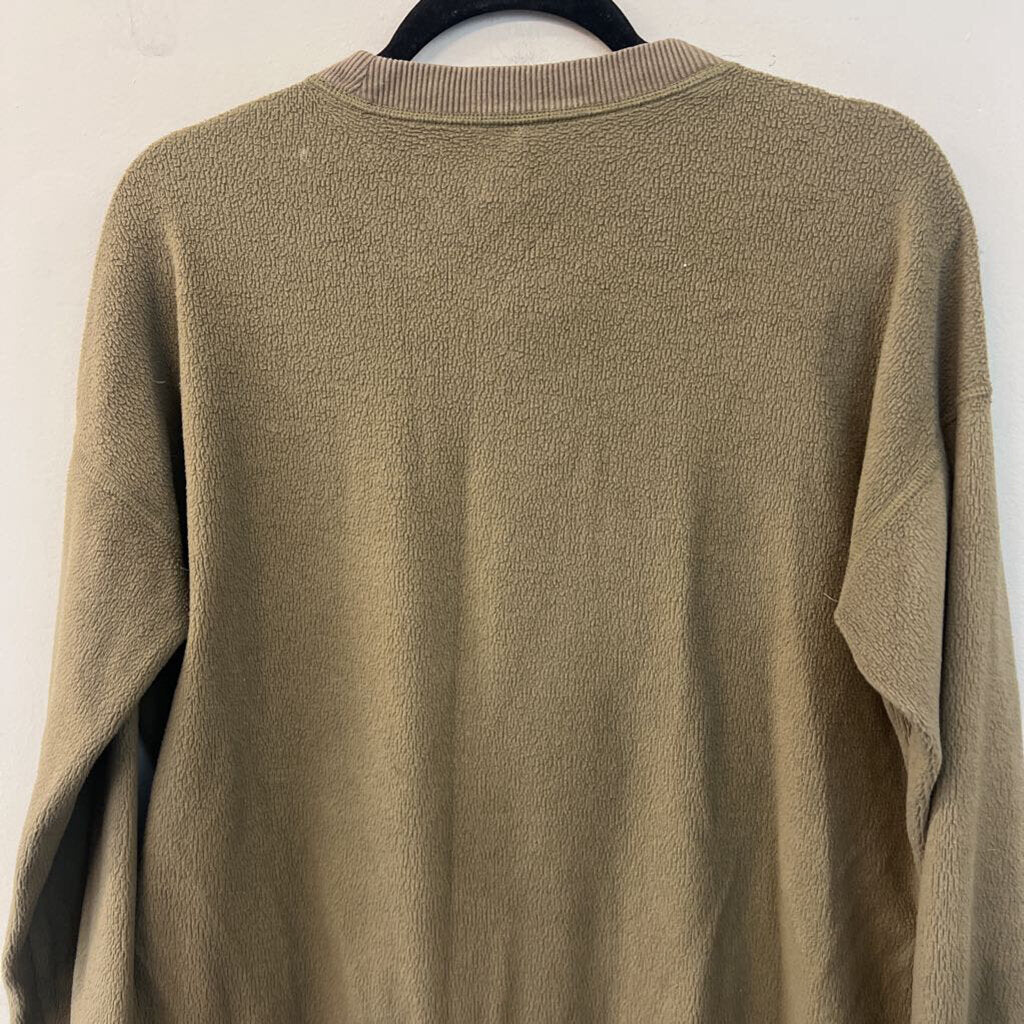 Aerie Green Textured Long Sleeve Top Extra Small