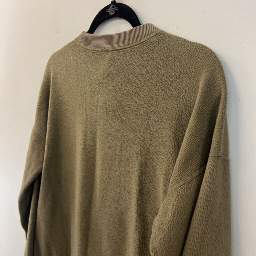 Aerie Green Textured Long Sleeve Top Extra Small