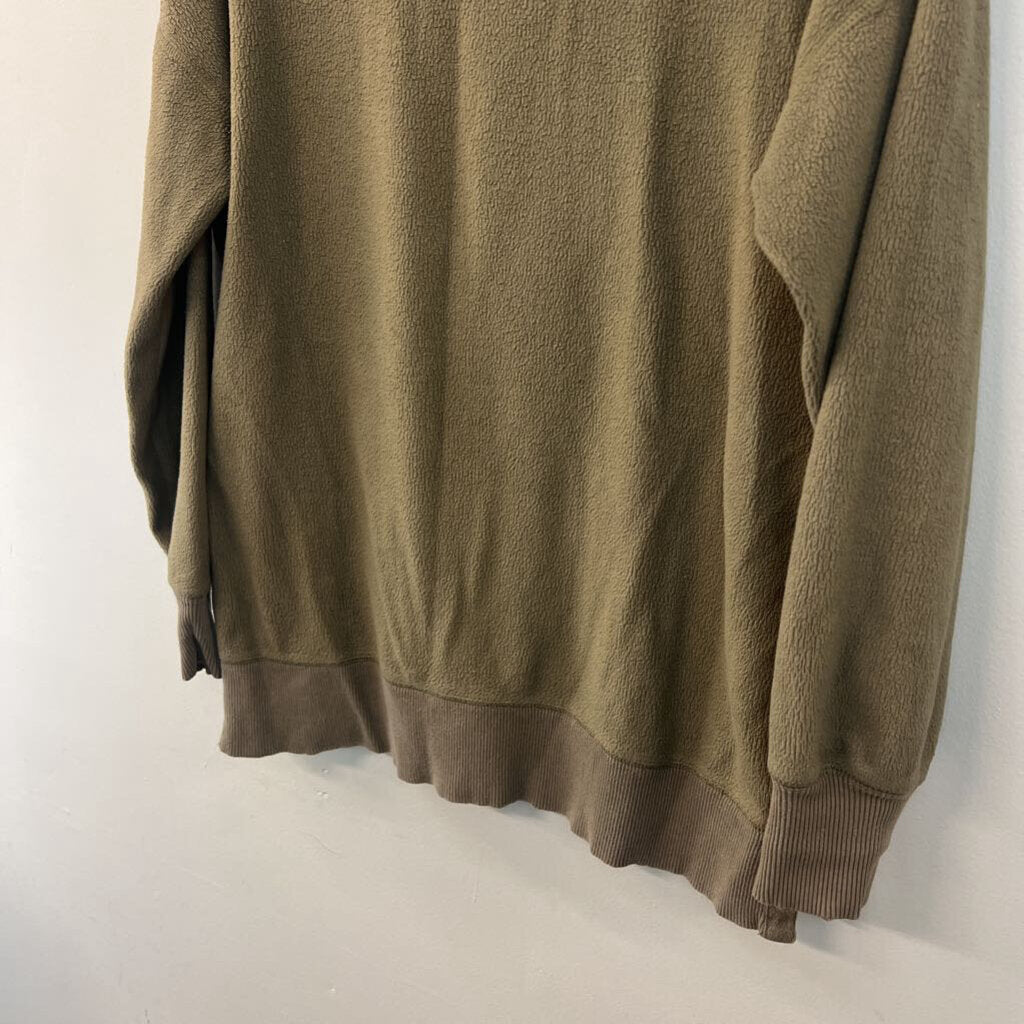 Aerie Green Textured Long Sleeve Top Extra Small