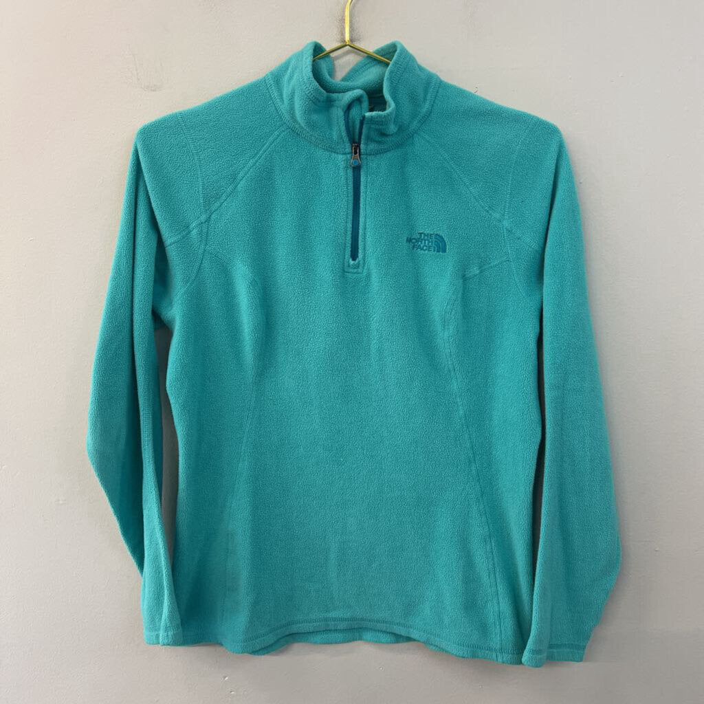 The North Face Blue Quarter Zip Fleece Pullover Small