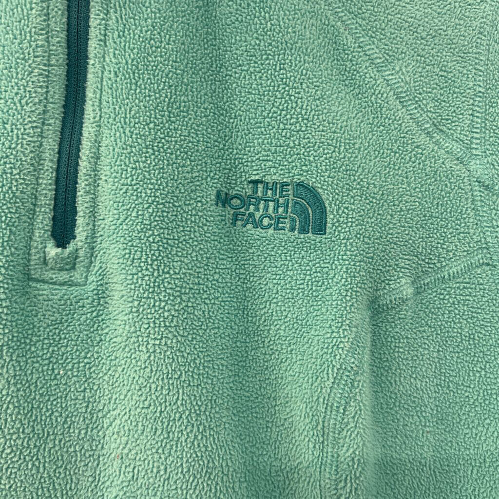The North Face Blue Quarter Zip Fleece Pullover Small