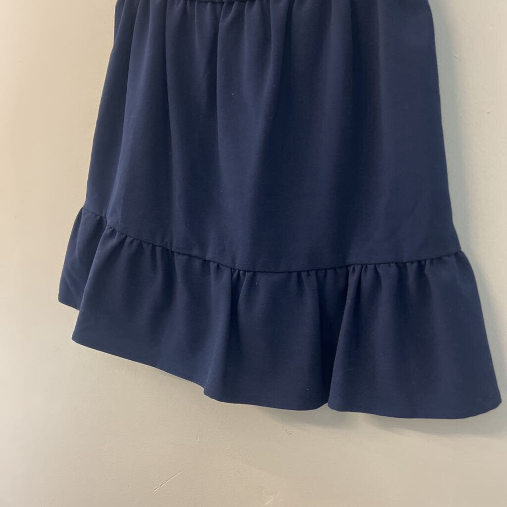 J Crew Mercantile Navy Ruffle Hem Skirt 00