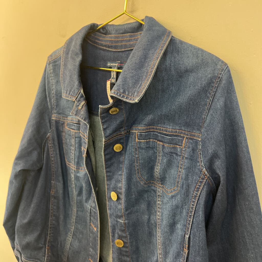 Isaac Mizrahi Dark Wash Denim Jacket 18W