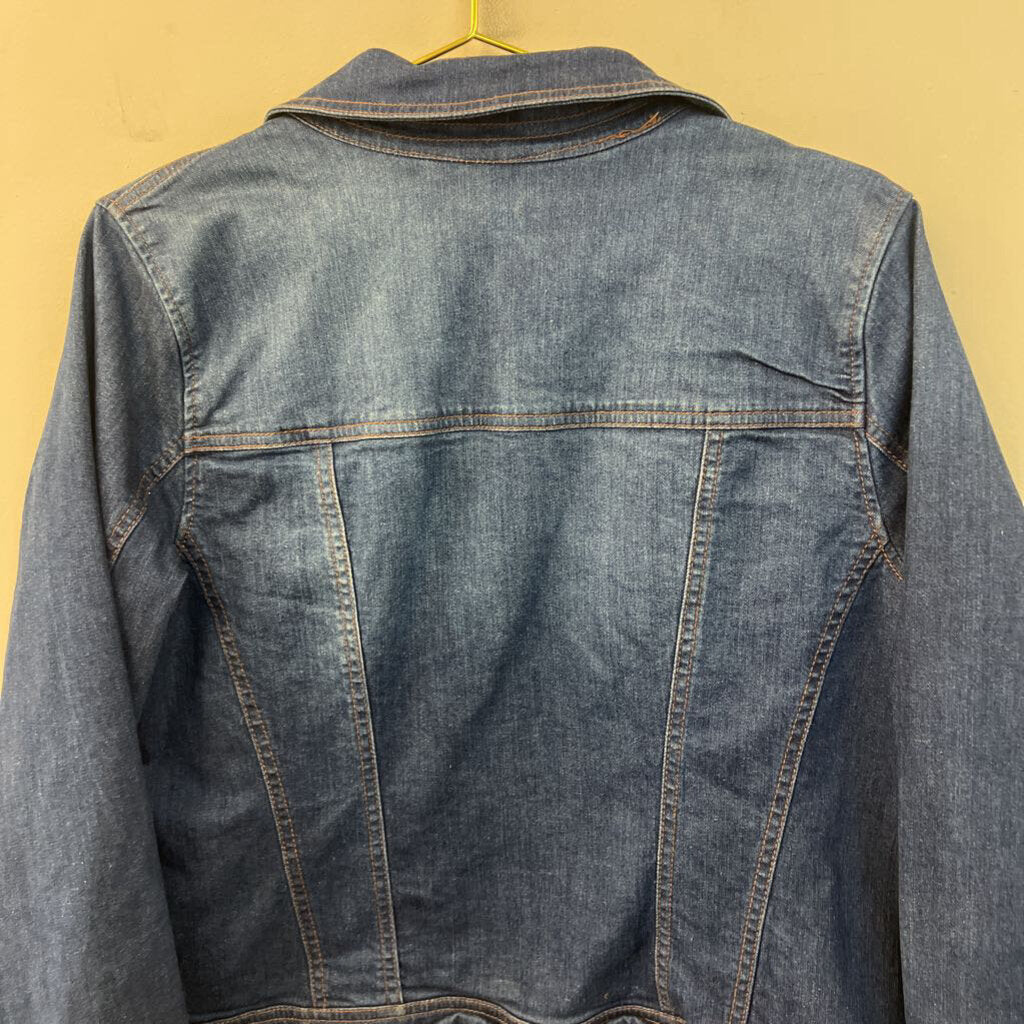 Isaac Mizrahi Dark Wash Denim Jacket 18W