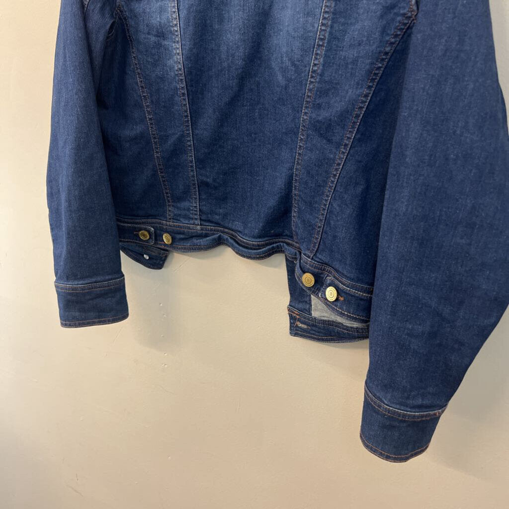 Isaac Mizrahi Dark Wash Denim Jacket 18W