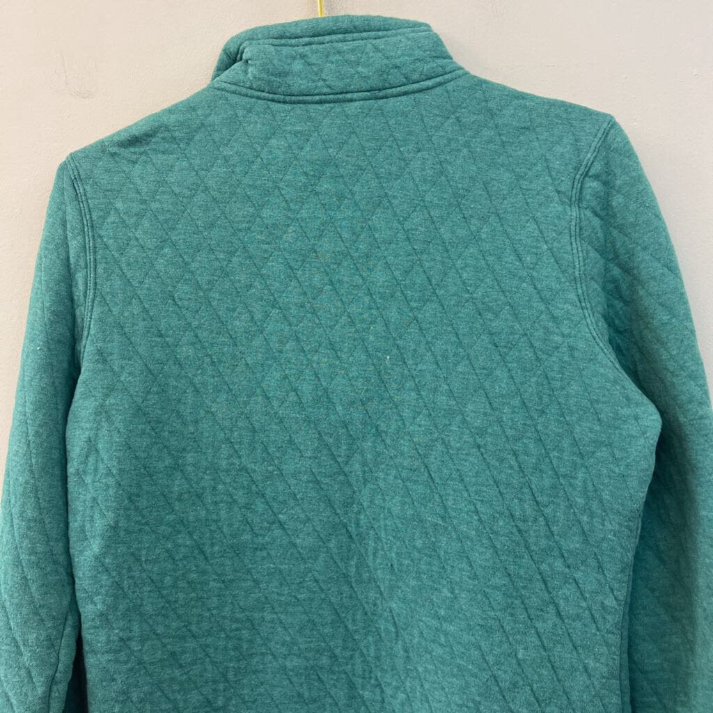 Orvis Blue Quilted Henley Pullover Extra Small