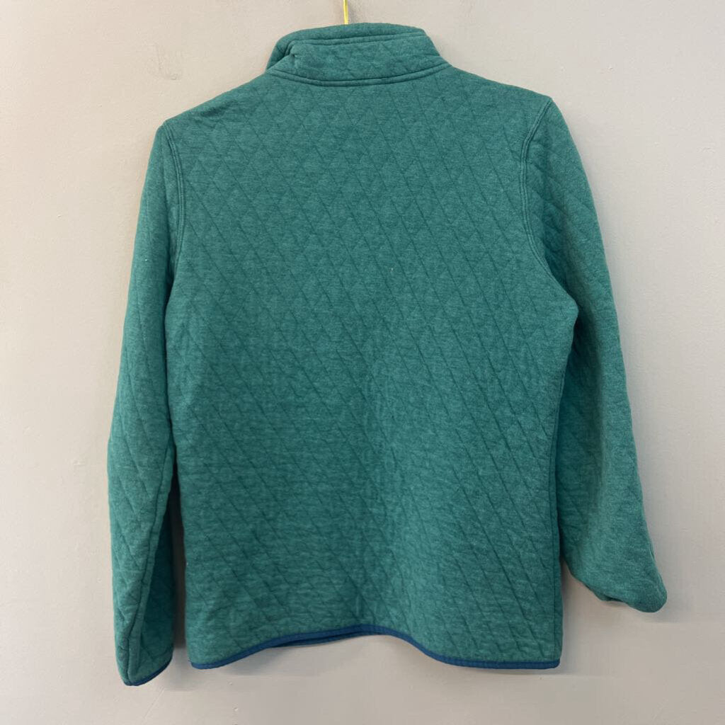 Orvis Blue Quilted Henley Pullover Extra Small