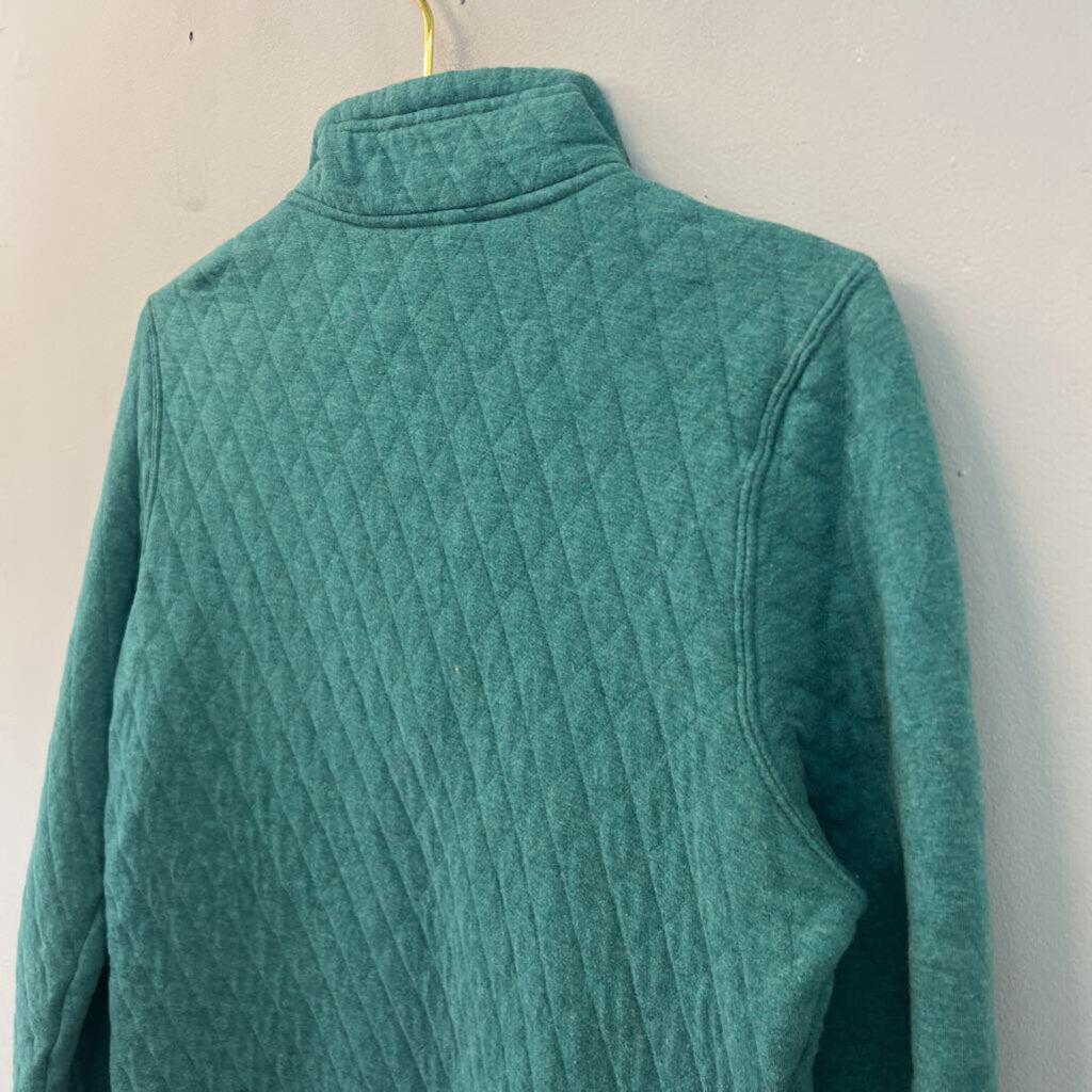 Orvis Blue Quilted Henley Pullover Extra Small