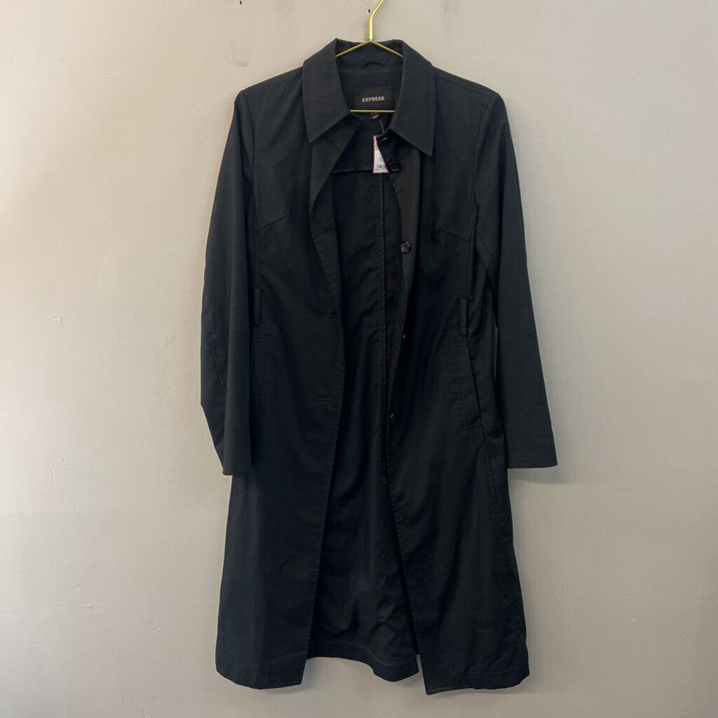 Express Black Long Jacket 3/4