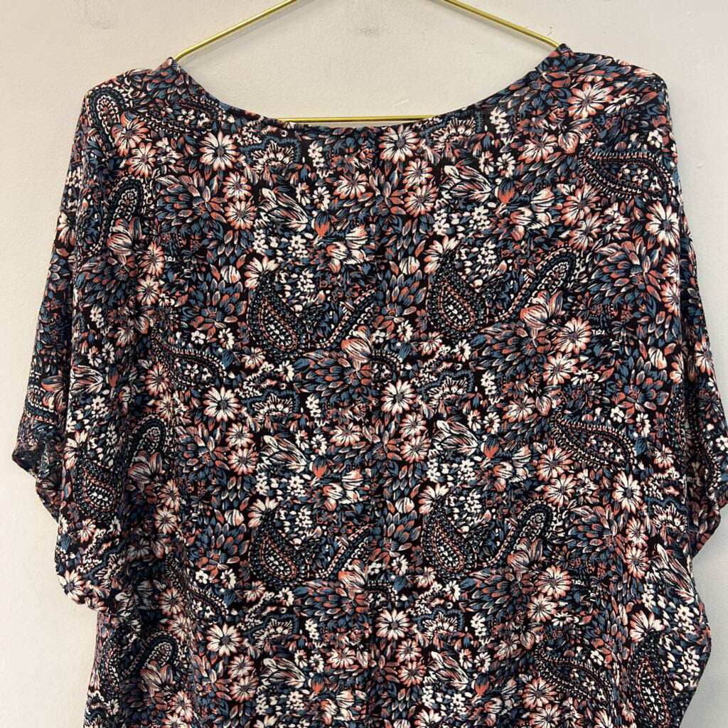 Day Trip Black/ Multi Print Long Sleeve Top Extra Large