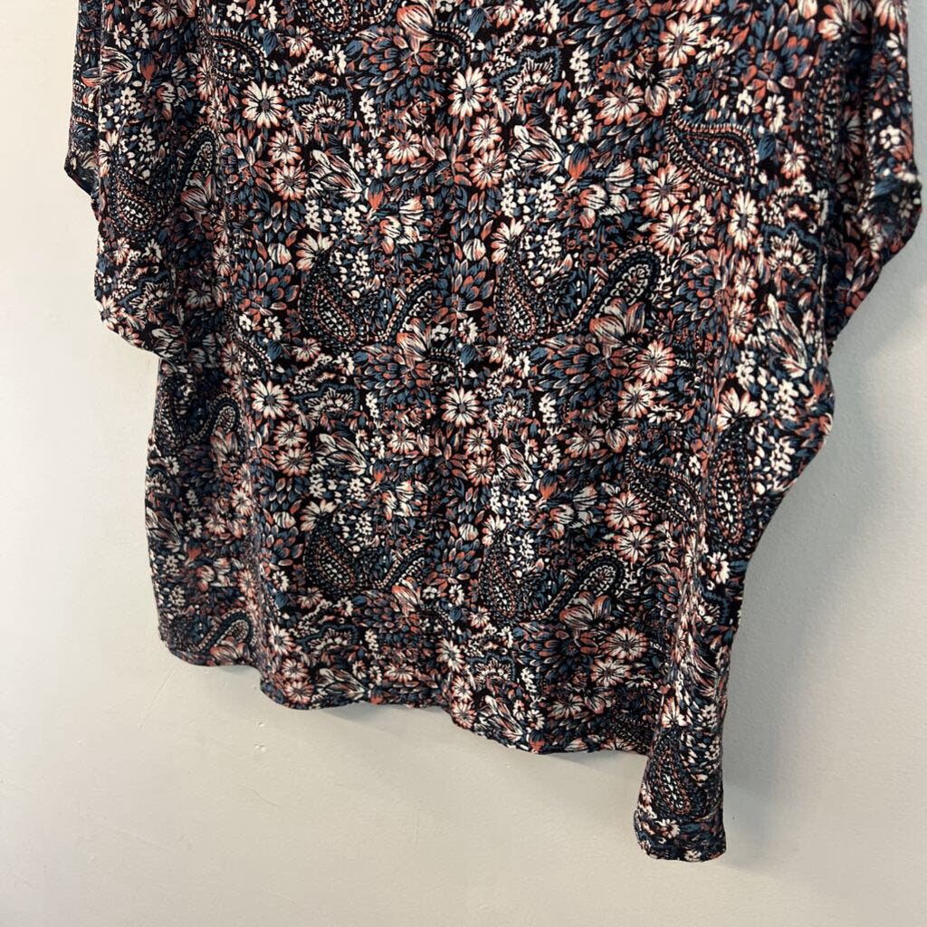 Day Trip Black/ Multi Print Long Sleeve Top Extra Large